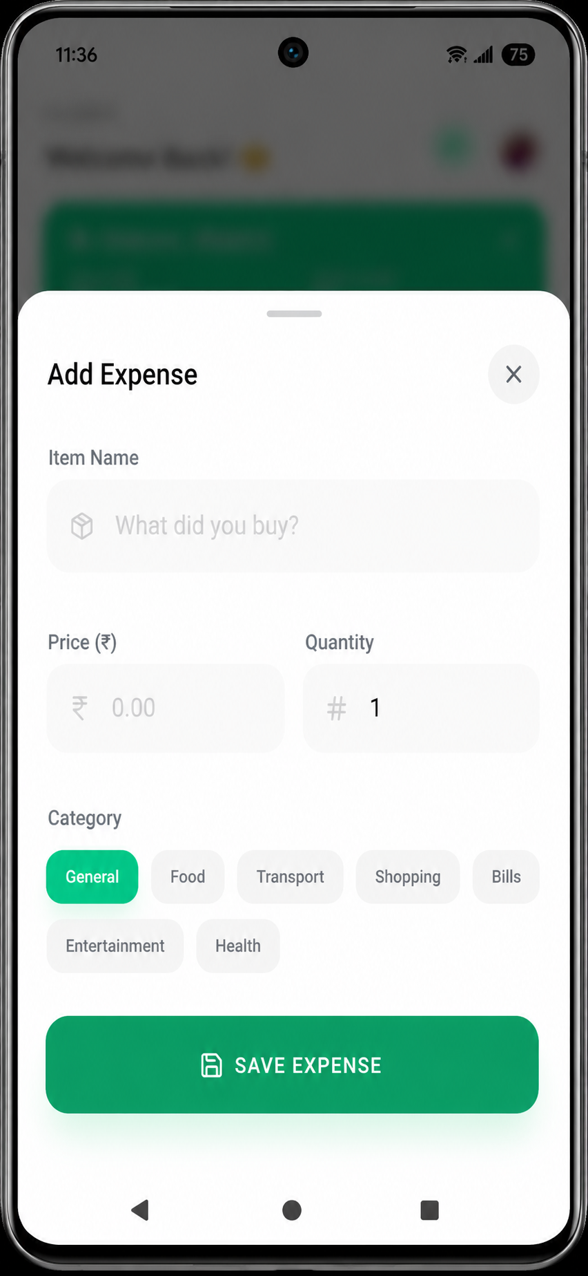 Add Expense
